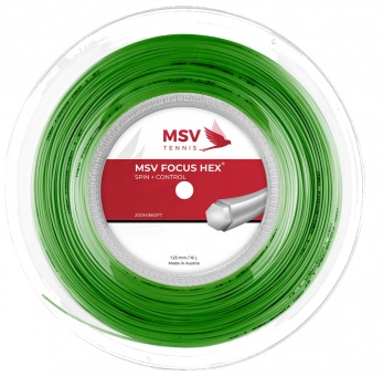 MSV Focus HEX Tennissaite 200m 1.23 mm grün 