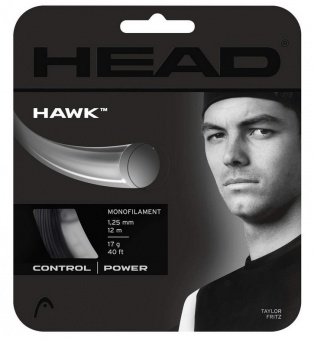Head Hawk 12m schwarz Tennissaite 